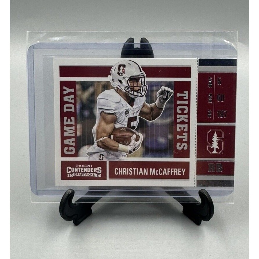 2017 Contenders Draft Picks Game Day Tickets Christian McCaffrey #7 Rookie RC